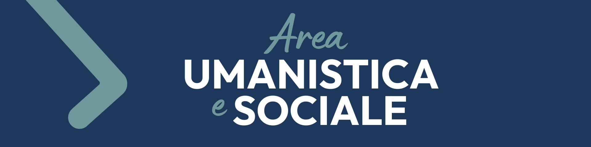 Area umanistica e sociale