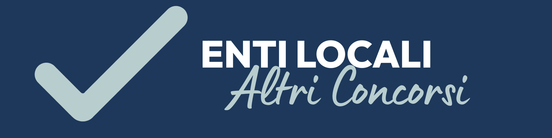 Altri concorsi negli enti locali