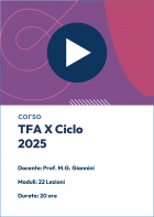  Videocorso online completo per il concorso TFA Sostegno X Ciclo