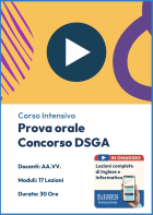  1435 DSGA - Videocorso intensivo on line per la prova orale