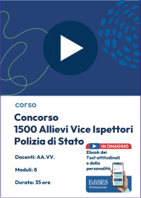  Corso Online per il Concorso 1500 Allievi Vice Ispettori Polizia di Stato + Ebook Omaggio