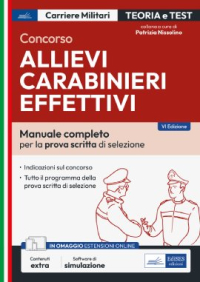  Manuale prova scritta concorso Allievi Carabinieri Effettivi