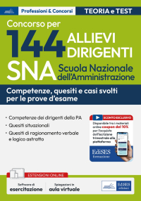  Concorso 144 Allievi Dirigenti SNA (Scuola Nazionale dell'Amministrazione) - Competenze dei dirigenti della PA