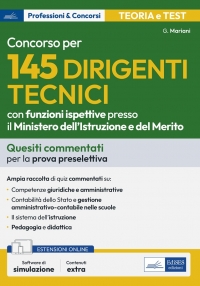  [EBOOK] Concorso 145 Dirigenti tecnici Ministero Istruzione e Merito - Test commentati