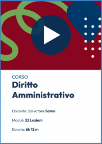  Videocorso online di Diritto Amministrativo 