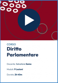  Videocorso online di Diritto parlamentare