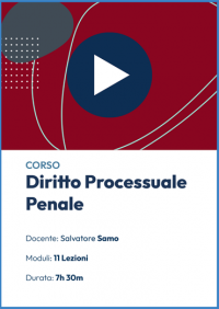  Videocorso online di Diritto processuale penale