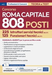  [EBOOK] Manuale per la prova scritta e orale del Concorso Roma Capitale - 225 Istruttori e 125 Funzionari Area tecnica 