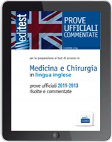  [EBOOK] Prove ufficiali 2011-2013 di Medicina in lingua inglese