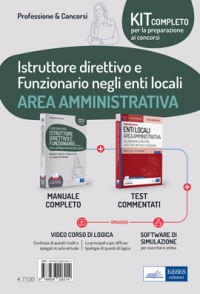  Kit concorsi per Istruttore direttivo e Funzionario negli enti locali - Area amministrativa