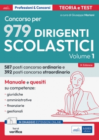  Il Manuale del concorso per 2425 Dirigenti Scolastici (vol. 1) - Edizione Aprile 2019