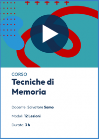  Videocorso online di Tecniche di Memoria