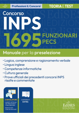 Manuale prova preselettiva concorso INPS - 1024 Funzionari PECS (posti elevati a 1695)