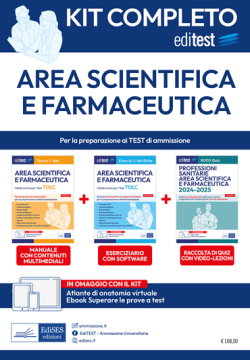 Kit completo Test Area Scientifica e Farmaceutica - TOLC-B, TOLC-S, TOLC-F, TOLC-AV