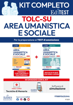 Kit TOLC-SU per il Test Area umanistica e sociale