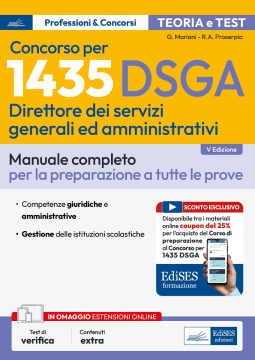 Il Manuale del concorso 1.435 DSGA Direttore dei Servizi Generali ed Amministrativi