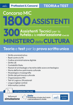 Concorso MIC - 1800 Assistenti 300 Assistenti Tecnici per la tutela e la valorizzazione 