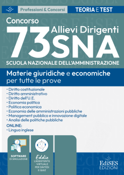 [EBOOK] Concorso 2026 Allievi Dirigenti SNA (Scuola Nazionale dell'Amministrazione) - Manuale e quesiti per tutte le prove