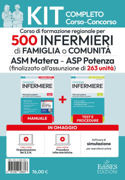 Kit Corso - Concorso 500 Infermieri di famiglia e di comunità - ASM Matera - ASP Potenza (Finalizzato all'assunzione di 263 unità)