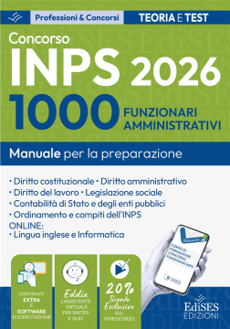 Manuale Concorso 1000 Funzionari Amministrativi INPS 2026