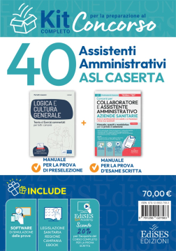 Kit concorso 40 Assistenti Amministrativi ASL Caserta