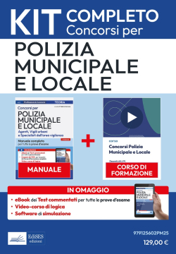Kit Concorso per Polizia Municipale e locale - Agenti, Vigili urbani e Specialisti dell’area vigilanza 2025