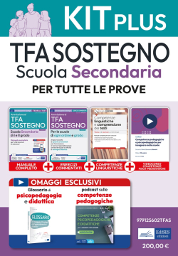 Kit Completo TFA Sostegno Scuola Secondaria
