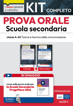 Kit prova orale Teorie e tecniche della comunicazione