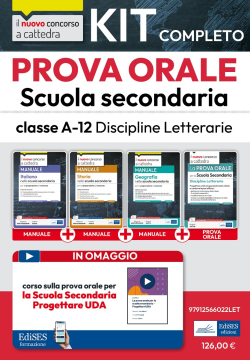 Kit prova orale Discipline Letterarie nella scuola secondaria