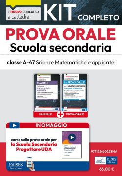 Kit prova orale Scienze matematiche applicate