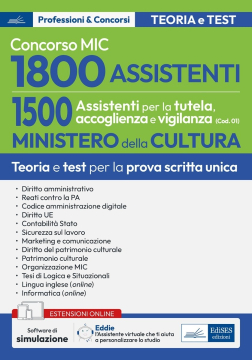 [EBOOK] Concorso MIC - 1500 Assistenti alla tutela, accoglienza e vigilanza