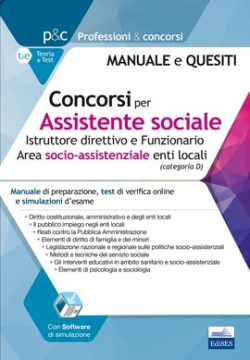 Concorsi per Assistente sociale - Istruttore direttivo e Funzionario - Area socio-assistenziale enti locali