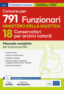 [EBOOK] Concorso 791 posti al Ministero della Giustizia - Profilo 18 Conservatori