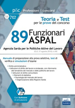 [EBOOK] Concorso 89 Funzionari amministrativi ASPAL