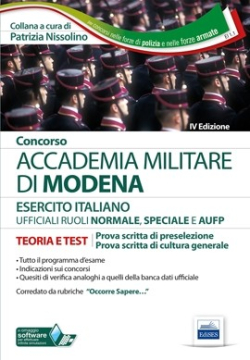 Concorso Accademia Militare di Modena - Ufficiali Esercito Italiano