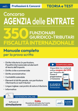 [EBOOK] Concorso Agenzia delle Entrate 350 Funzionari fiscalità internazionale