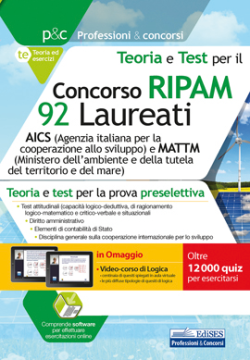 [EBOOK] Concorso RIPAM 92 Laureati AICS e Ministero Ambiente - Teoria e test per la preselezione