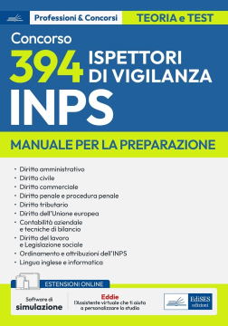 [EBOOK] Manuale concorso 394 Ispettori di Vigilanza INPS
