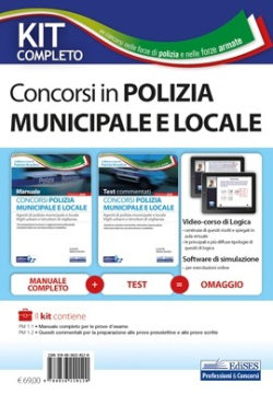 Kit Completo Concorsi Polizia municipale/locale e Vigili urbani 2020