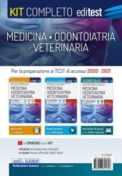 Kit completo Test Medicina, Odontoiatria, Veterinaria