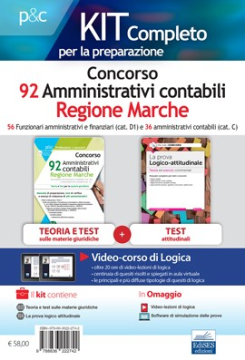 Kit completo concorso 92 Amministrativi contabili Regione Marche Kit completo concorso 92 Amministrativi contabili Regione Marche