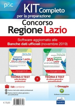 Kit Concorso Regione Lazio - Materie professionali, cultura generale e test psicoattitudinali