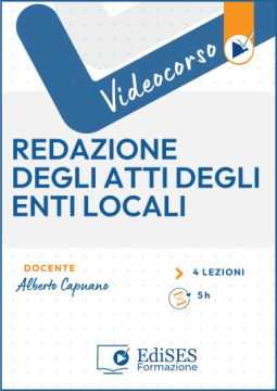 Videocorso online sulla redazione degli atti degli Enti Locali