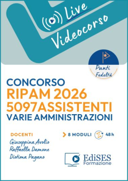 Videocorso Live Concorso RIPAM ASSISTENTI 2026 