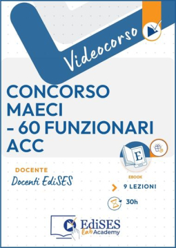 Videocorso per il Concorso 60 Funzionari amministrativi, contabili e consolari MAECI