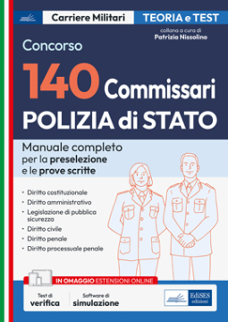 [Ebook] Concorso 140 Commissari Polizia di Stato - Manuale di teoria e test