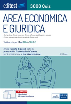Test Economia, Giurisprudenza e Scienze politiche: raccolta di 3.000 Quiz - Anche per TOLC-E, TOLC-SU Test Economia, Giurisprudenza e Scienze politiche: raccolta di 3.000 Quiz - Anche per TOLC-E, TOLC-SU