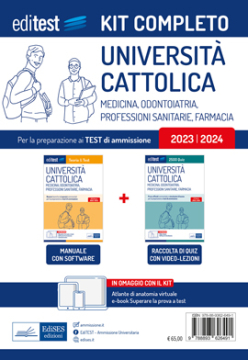 Test Cattolica 2023: kit completo per Medicina, Professioni Sanitarie e Farmacia