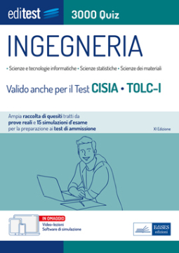 Test Ingegneria 2023: raccolta di 3.000 quiz - Anche per TOLC-I