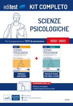 Test Scienze psicologiche: Kit completo - Anche per TOLC-PSI Test Scienze psicologiche: Kit completo - Anche per TOLC-PSI